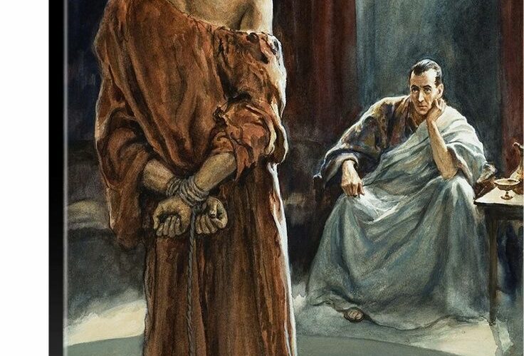 Pilate (l’Arbitre) Barabbas (le Bouc Azazel) Christ l’Agneau de Dieu