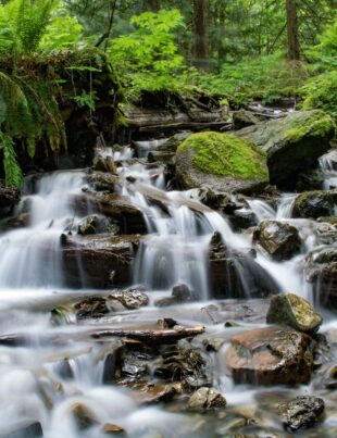 time lapse of river