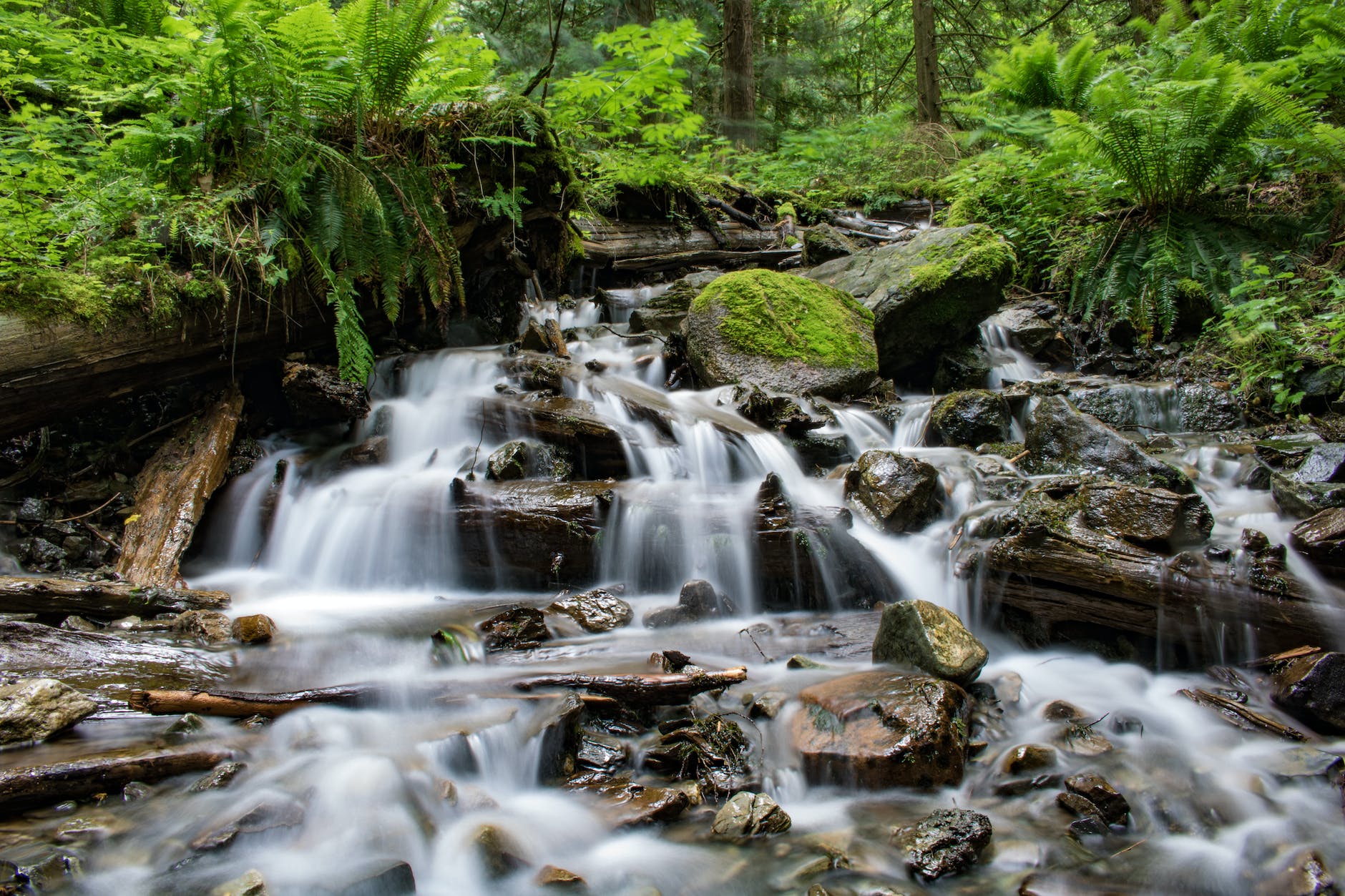 time lapse of river
